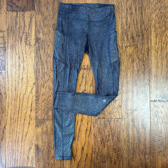 Lululemon Foil Printed Leggings with Pockets - Picture 2 of 7